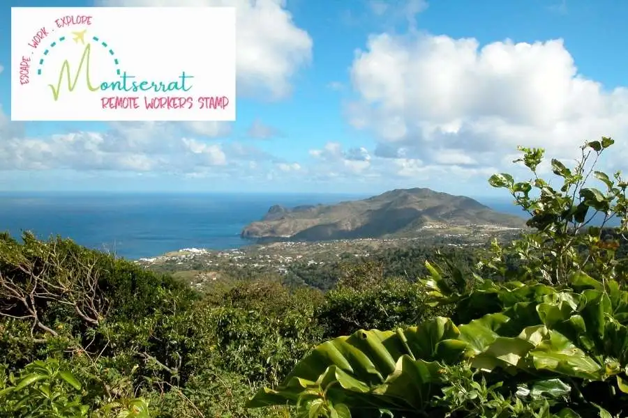 Monserrat Remote Work Stamp